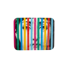 Fornasetti Face and Stripes Rectangular Tray