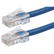 ZEROboot Series Cat5e 24AWG UTP Ethernet Network Patch Cable_ 75ft Blue