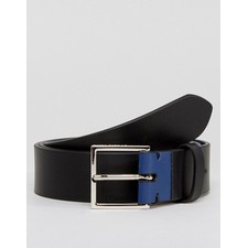 PS by Paul Smith | PS by Paul Smith Leather Belt With Contrast Lining Black
