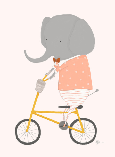 Margaux Rides Her Bicycle A...