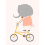 Margaux Rides Her Bicycle Art Print