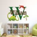 Dinosaurs Initial Name Wall...