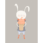 Fiona and Her Carrot Cake Ice Cream Cone Art Print