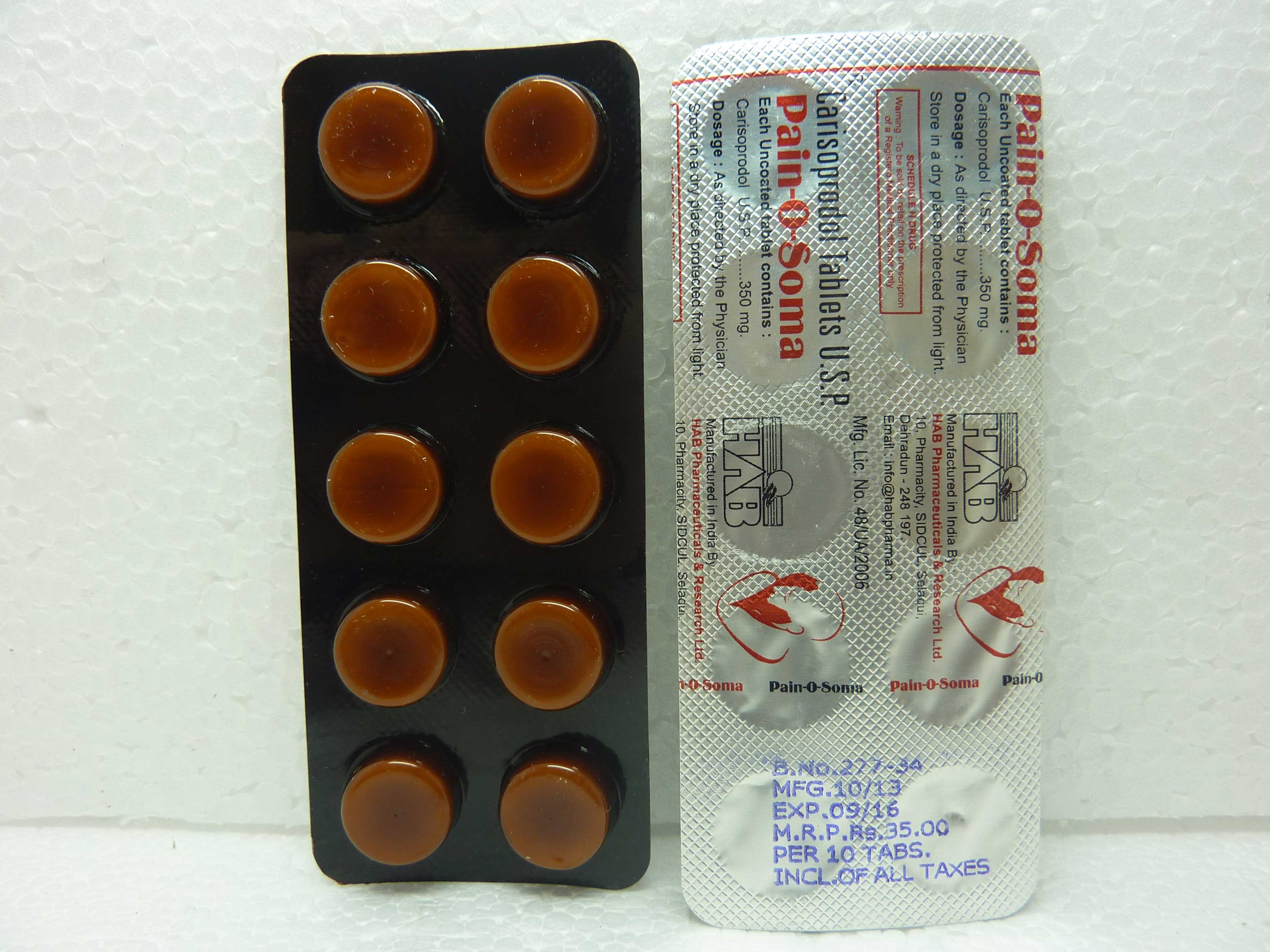 Buy Pain-O-Soma 350mg Onlin...