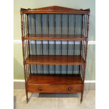 Rare Regency Mahogany Display Shelves