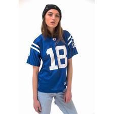 NY BLUE NUMBER 18 JERSEY TOP - Wandering I