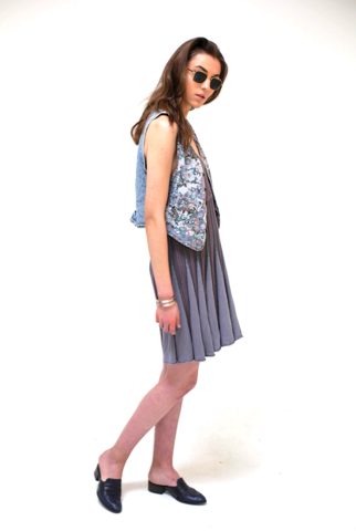 NY VINTAGE FLORAL WAISTCOAT