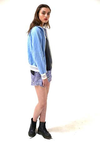 NY Baby Blue Zip Up Sweatsh...