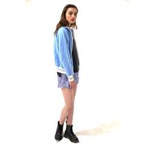 NY Baby Blue Zip Up Sweatshirt - Wandering I