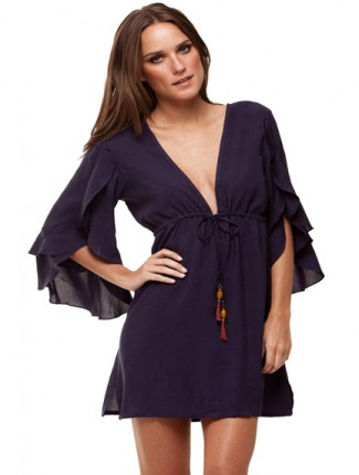 Vix Nubia Solid Navy Tunic