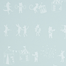 LittleChoux.com - Animal Parade Wallpaper - Mint
