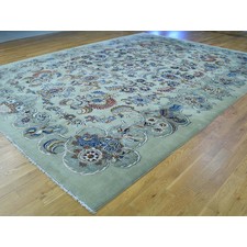 10'7"x13'9" Hand-Knotted Persian Kashan 100 Percent Wool Oriental Rug