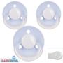Baby Nova pacifiers with name Round Silicone One-Size. 3 in pack - PetitePeople