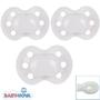 Baby Nova pacifiers with name Symmetrical silicone from 6 Months. 3 in pack - PetitePeople