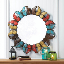 Decorative Butterfly Wall Mount Mirror