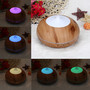 Ultrasonic Wooden Essential Oil Aroma Diffuser, Humidifier and Aromatherapy Atomizer with Multi-Color LED Lights