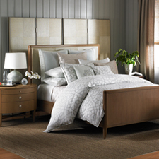 Barbara Barry® Sanctuary Scroll Duvet Cover, 100% Cotton