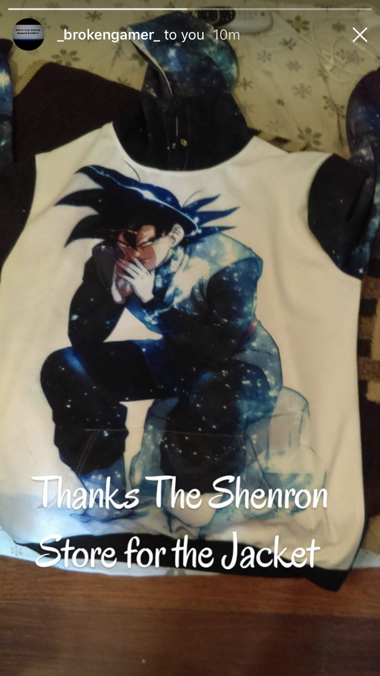 Black Goku Hoodie - Shenron...