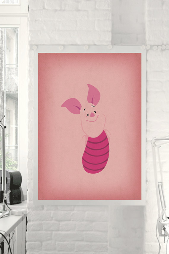 Winnie the Pooh Art Minimal...