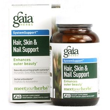 Gaia Herbs, Skin & Nail Support, with Gotu Kola & Silica, 60 Liquid Filled Capsules