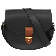 Victoria Black Saddle Bag