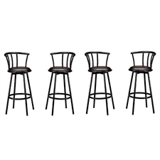 Metal Black Swivel Vinyl Seat Pub Bar Stools Barstool
