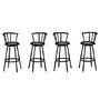 Metal Black Swivel Vinyl Seat Pub Bar Stools Barstool