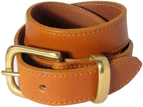 Orion Tan Belt with Gold Bu...