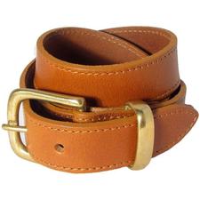Orion Tan Belt with Gold Buckle