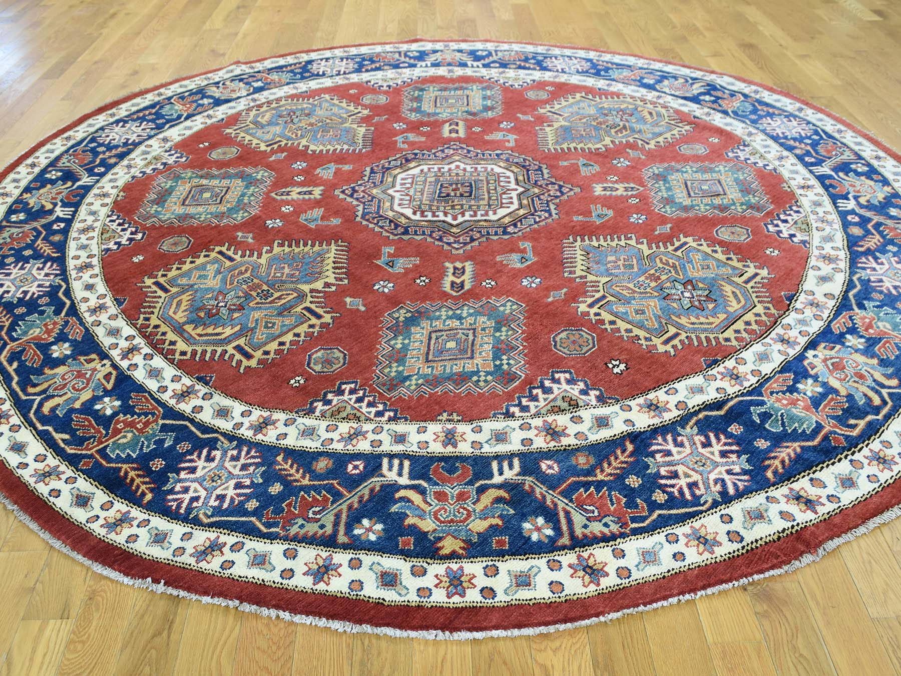 8'9"x9' Special Kazak Hand-...
