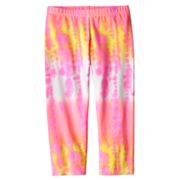 SO Tie-Dye Capri Leggings -...