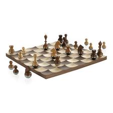Umbra Wobble Chess Set - Walnut
