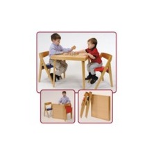 Folding Kids Table - Natural