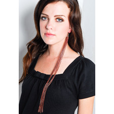 Women's Faux Single Multichain Earring (Bronze)