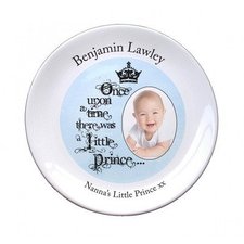 Personalized Little Prince General Photo 8" Coupe Plate - PetitePeople