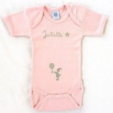 Personalised Short-sleeved Bodysuit - Rosa - PetitePeople