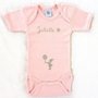 Personalised Short-sleeved Bodysuit - Rosa - PetitePeople