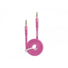 iPhone 6 Plus (5.5) Flat Wire 3.5mm Audio Cable for Smartphones/Tablets/MP3 Players - Pink