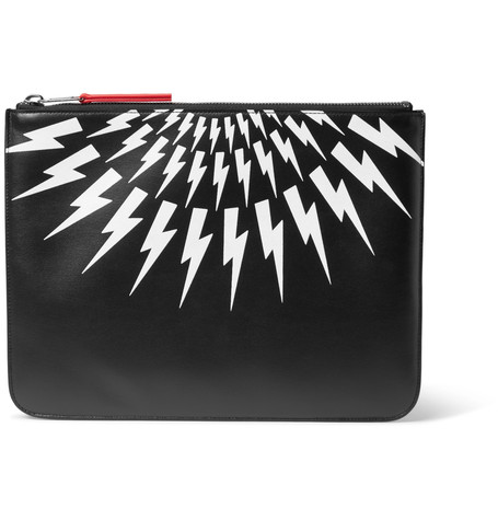 NEIL BARRETT Printed Leathe...