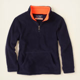 half-zip microfleece top