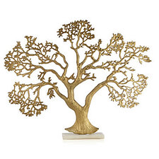 Golden Tree On Marble