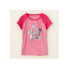 striped active raglan tee