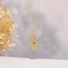 african tribal shield necklace pendant gold