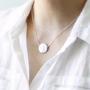 sterling silver marble necklace