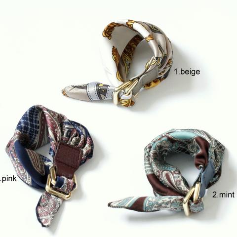 Silk And Leather Bracelet