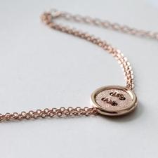 Rose Gold Button bracelet - nunujewellery