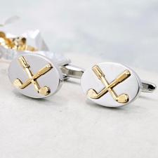 Golf club cufflinks