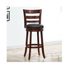 HomeVance Ladder-Back Swivel Bar Stool