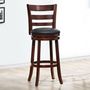 HomeVance Ladder-Back Swivel Bar Stool