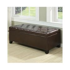 Handy Living Tufted Bench Storage Ottoman